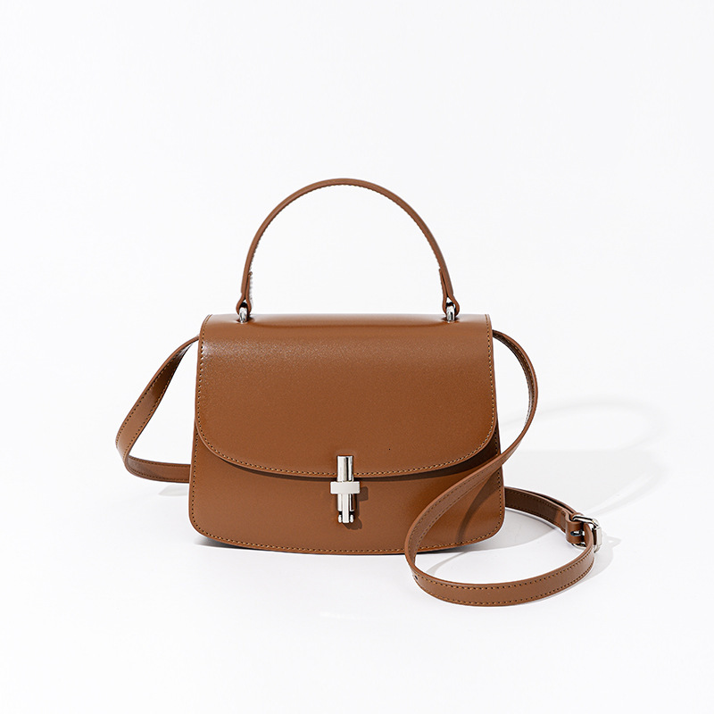 Bag New French Organ Bag Elegant And Elegant, Unique Single Shoulder Bag, High End Genuine Leather Fashion Versatile Handbag