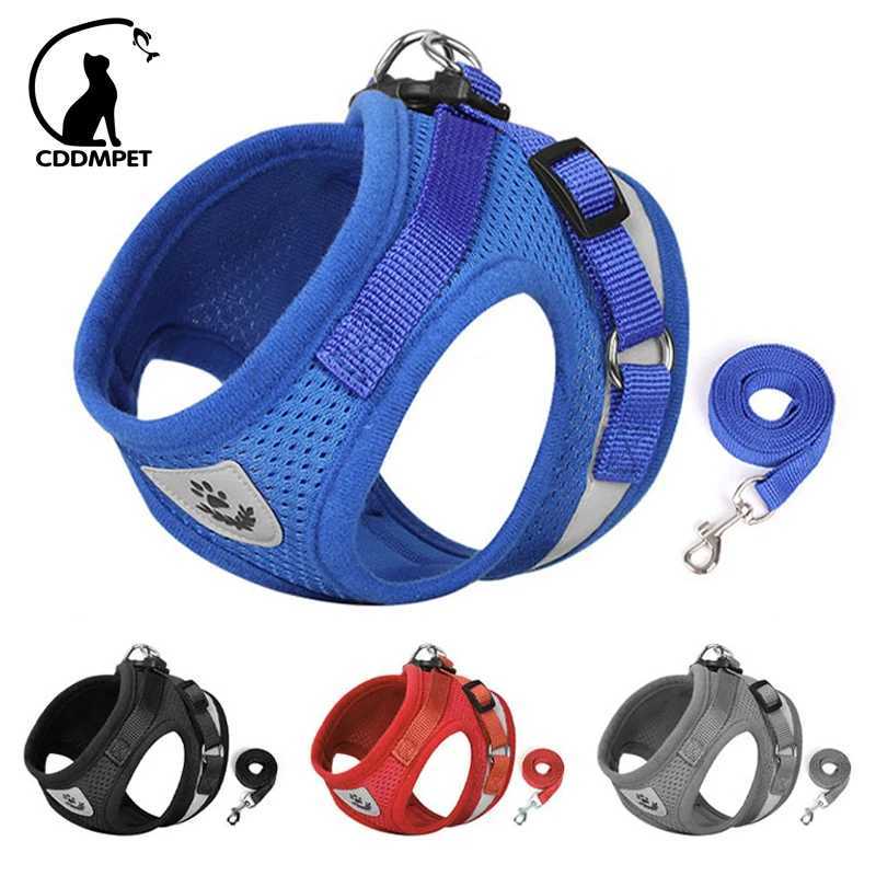 Dog Harness and Leash Set Outdoor Training Walking Harnesses Safety Sport Puppy Vest Pet Harness For Small Dogs Cats 250116