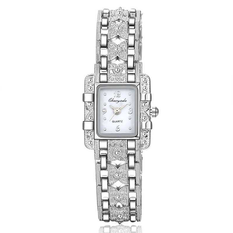 Wen Watch Rectangle Dial Silver Stainless Steel Crystal Watches Fashion Quartz For Wen ladies major watches Hot S Watches X250203