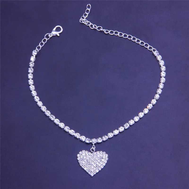 Rhinestone Chain Womens Anklets Silver Color/Gold Color Luxury Bracelet on Leg Accories Wedding Party Fashion JewelryXJ250121