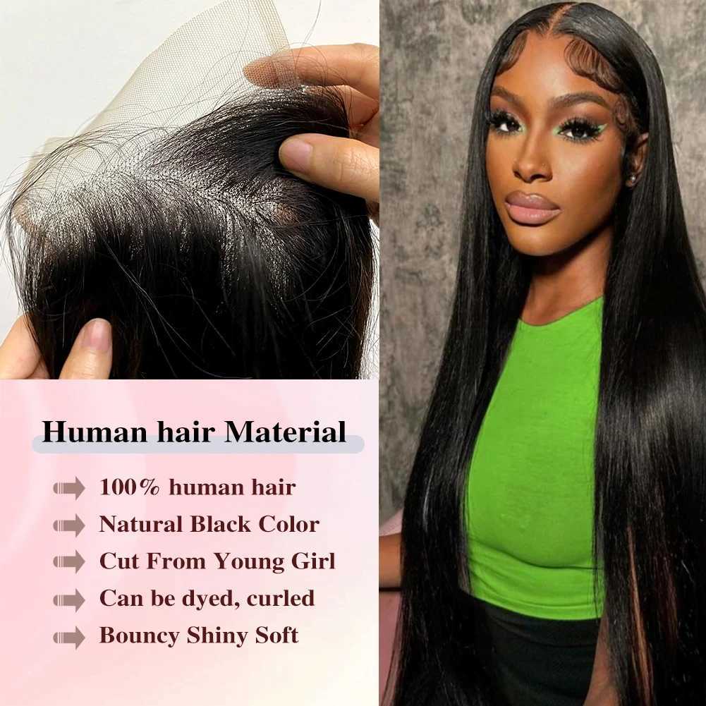 4x4 Lace Frontal Brazilian Straight Clo Human Hair Transparent Ear to Ear Frontal Extensions for WomenXJ250120