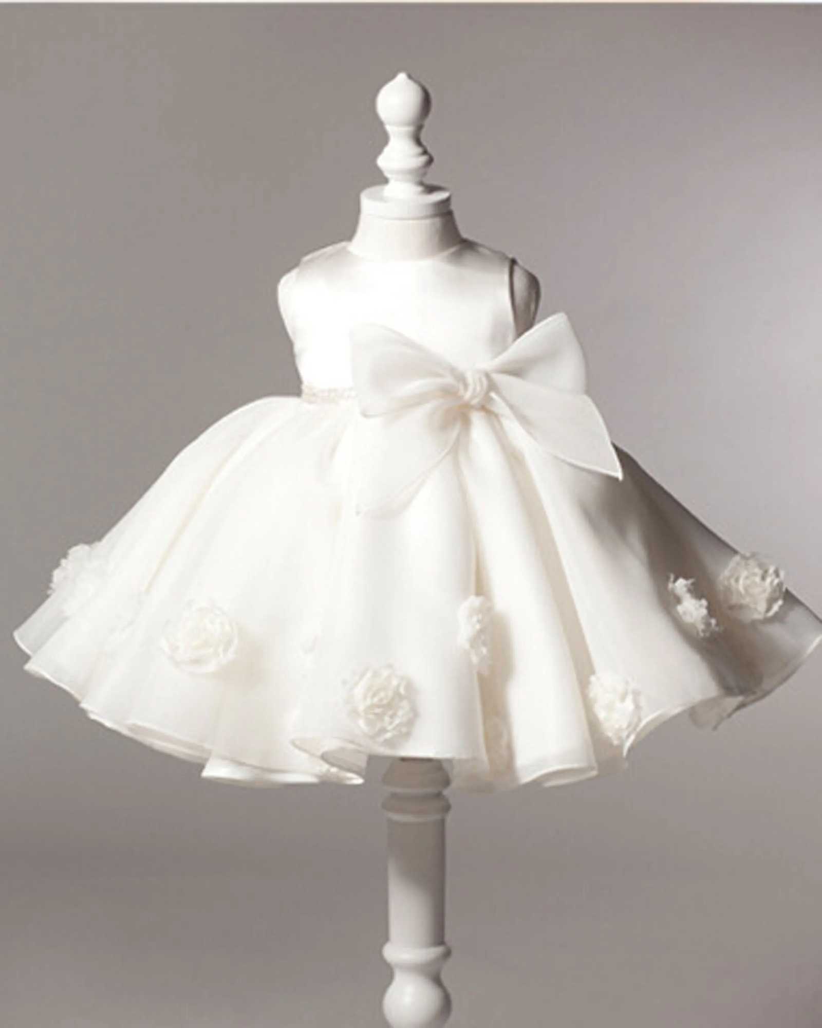 Baby Girl Princess Dress Bridal Dress Wedding Girl Baptist Dress Birthday Vest 3M-10 Years X250203
