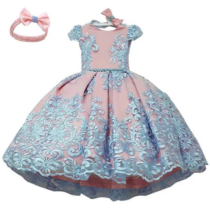 Baby Girl Dress 1 Year Birthday 3 6 9 12 18 24 Months Toddler Girl Clothes Lace Christening Gown Princess Infant Party Dresses X250203
