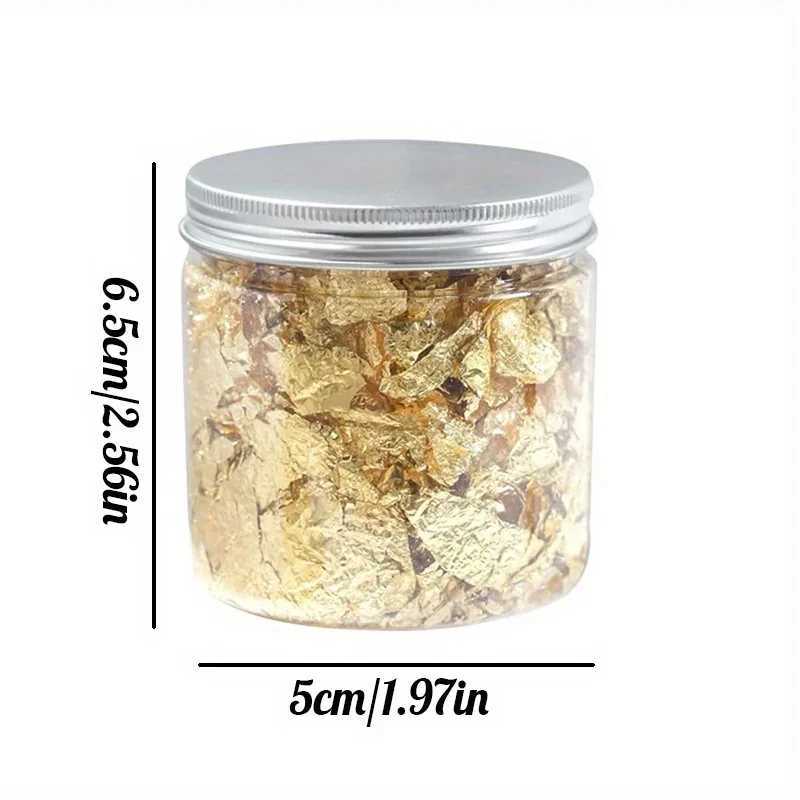 Nail Art Accessories Gold Silver Copper Foil Sequins Glitter Leaf Flake Sheet Bulk Foil Paper For Gilding Manicure DecorationXJ250120