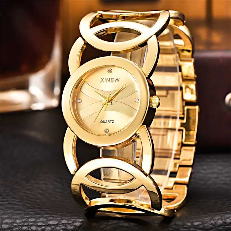 Luxury Brand Lady Gold Watches Fl Stainless Steel Magic Wen Bracelet Womens Watches Famous Brands Montre Vintage Femme 2024 X250203