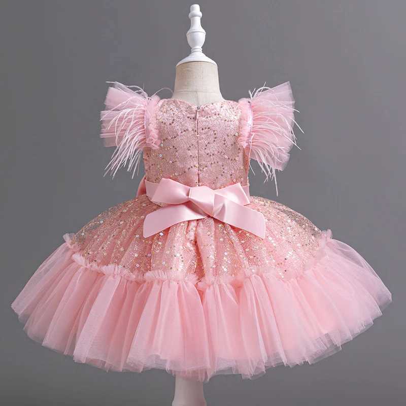 6633 Little Baby Clothing Girl Wedding Dress Kids Birthday Party Princess Dresses Children Wedding Ceremony Costume X250203