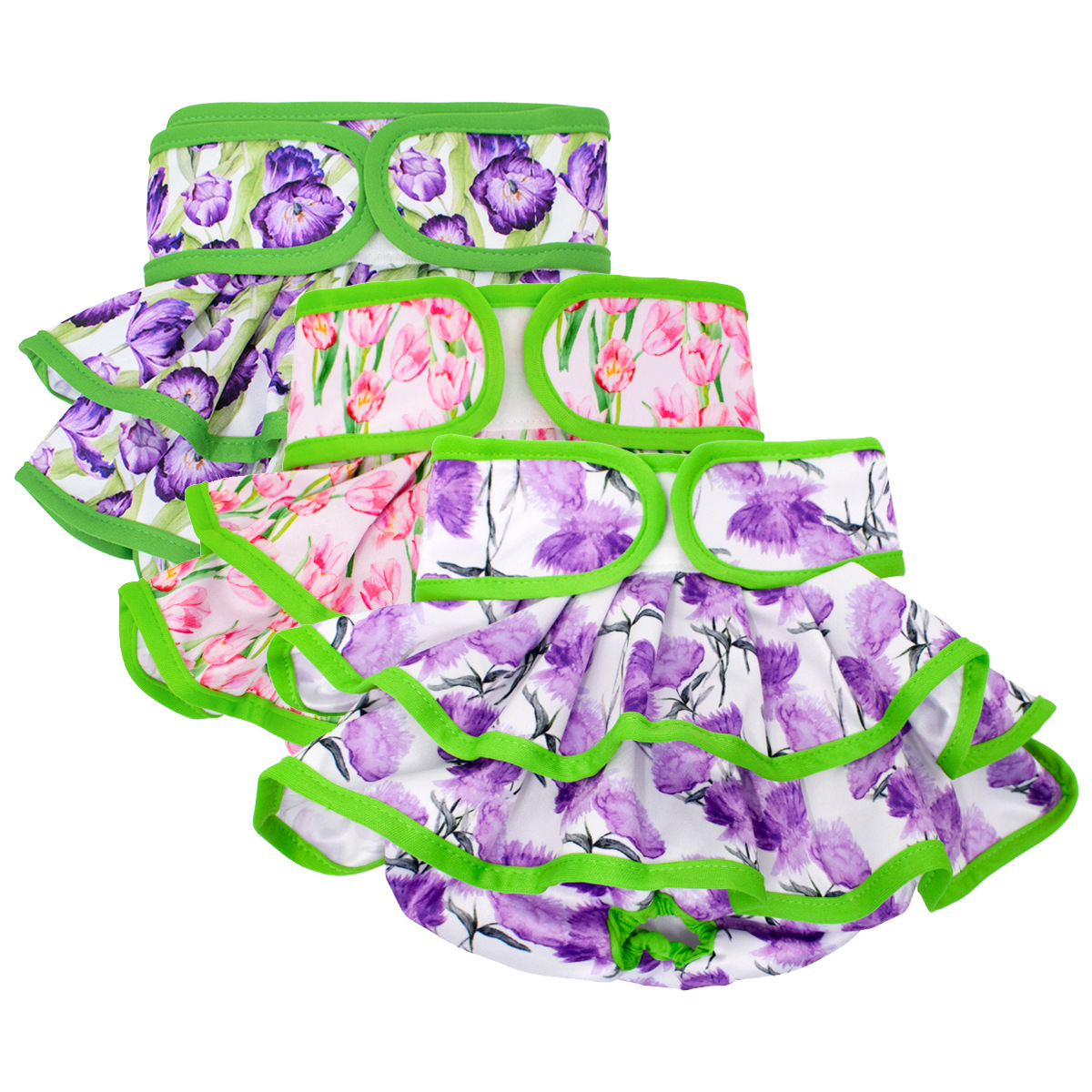 3PC Washable Belly Band for Male Dogs High Absorbing Male Dog Diapers & Extender Reusable Male Puppy Wraps for Medium