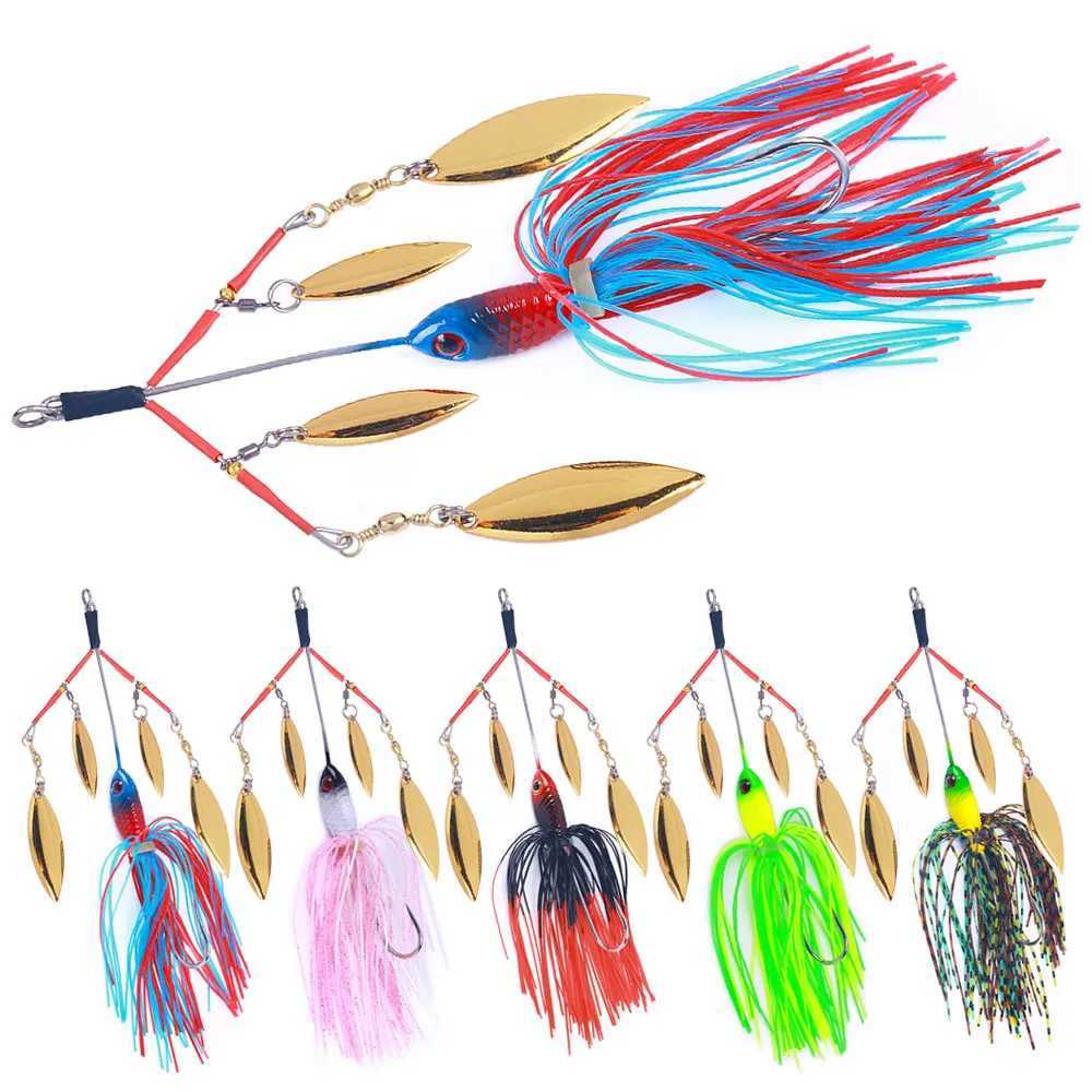 22g 13cm Strong Fishing Jig Bait Comes With double Composite Rotating Sequins Artificial Bait Sharp Hook Realistic Swimming LureXJ250122