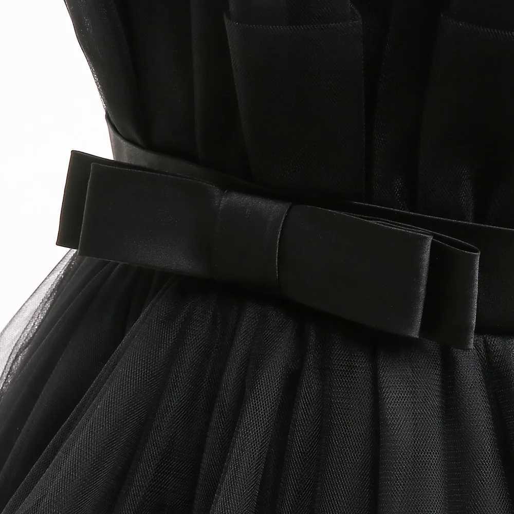 White Toddler Tulle Sleeveless Bow Princess Dress For Baby Girls Christening Birthday Party Wedding Bridesmaids First Communion X250203