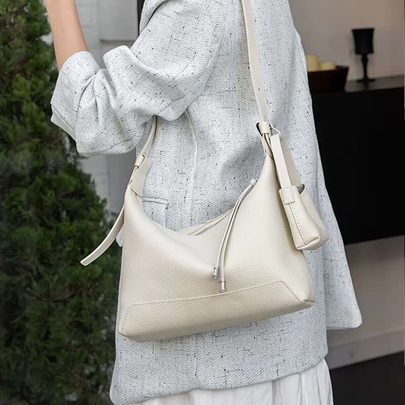 Hifashion Cowhide Genuine Leather Underarm Shoulder Bags For Women New 2025 Trend Designer Crossbody Purses Hobo Ladies Handbags