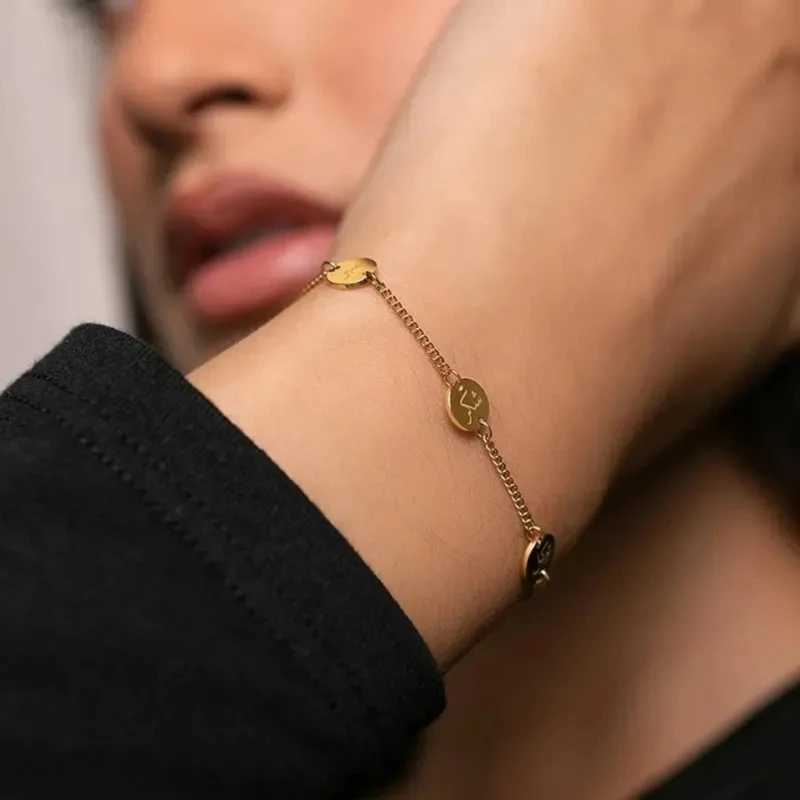 Arabic Bracelet Religious Pendant Bracelet Arabic Coin Bracelet Islamic Watch Jewelry Adjustable Chain Bracelet W250121