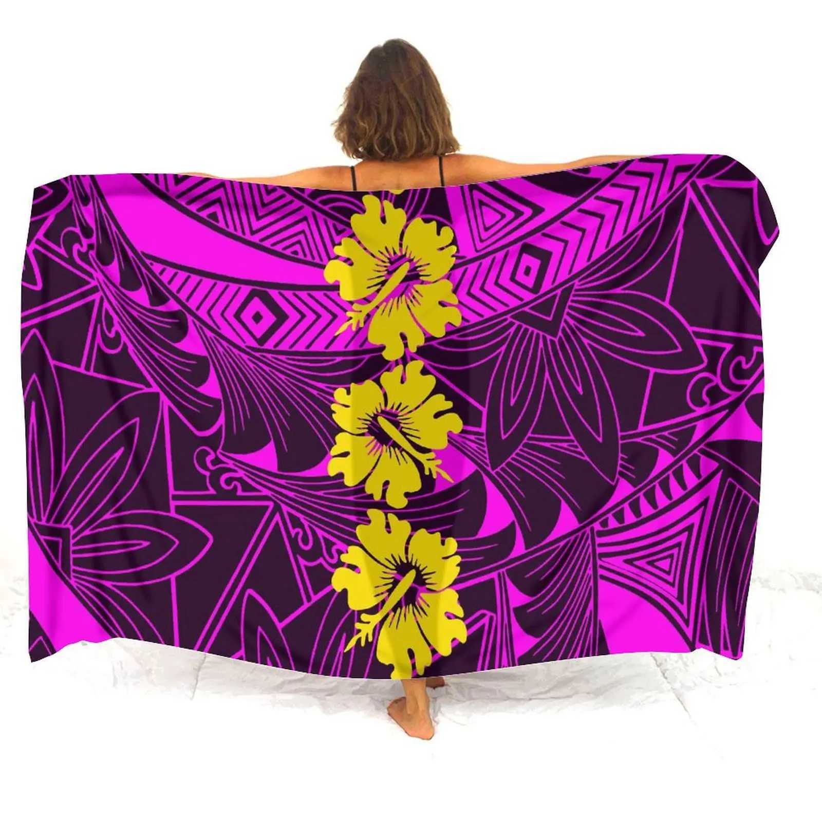 Customized summer womens sarong beach Polynesian bikini jacket soft sarong party anti slip Shl sarong W250120