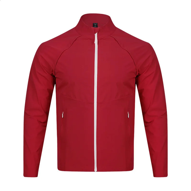 Mens quick drying waterproof running jacket for autumn and winter fitness gym climbing outdoor sports windproof clothing 250122