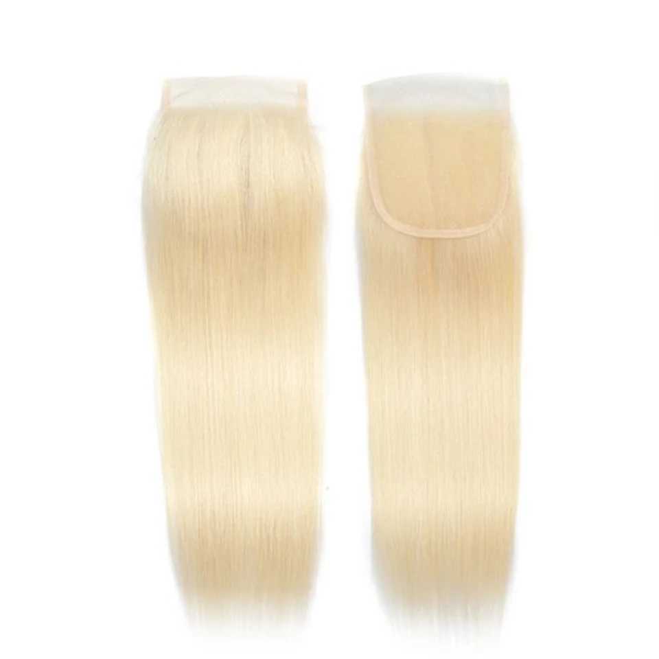 613 Blonde Straight 4x4 Top Lace Clo Straight Human Hair Clo Brazilian Straight Lace Clo Straight Lace CloXJ250120