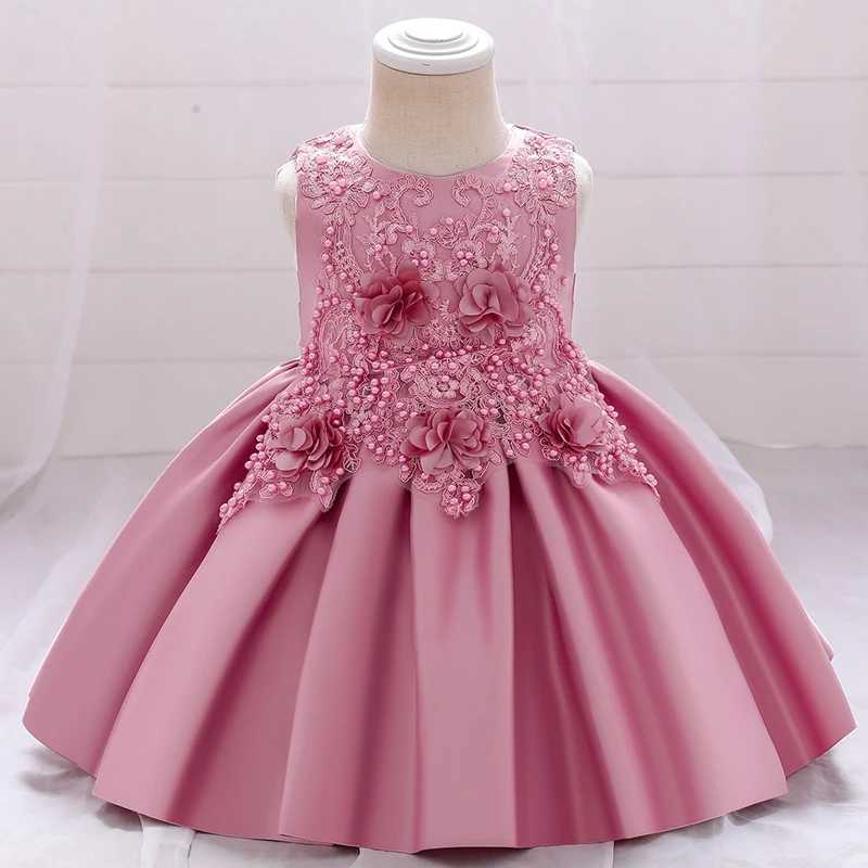 Toddler Child Costume 1st Birthday Dress For Baby Girl Baptism Flower Princess Dresses First Ceremony Party Dress 0-5Y X250203