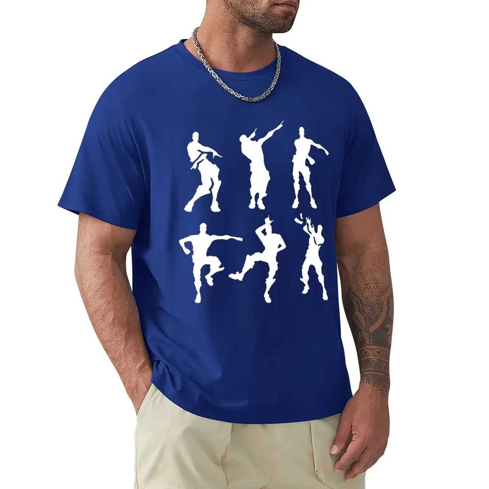 Adult Mens Gaming Dance T-Shirt Fortniter Celebrations Tees Fashion Short Sleeve Cotton Streetwear Oversized Loose Casual TopsXJ250117