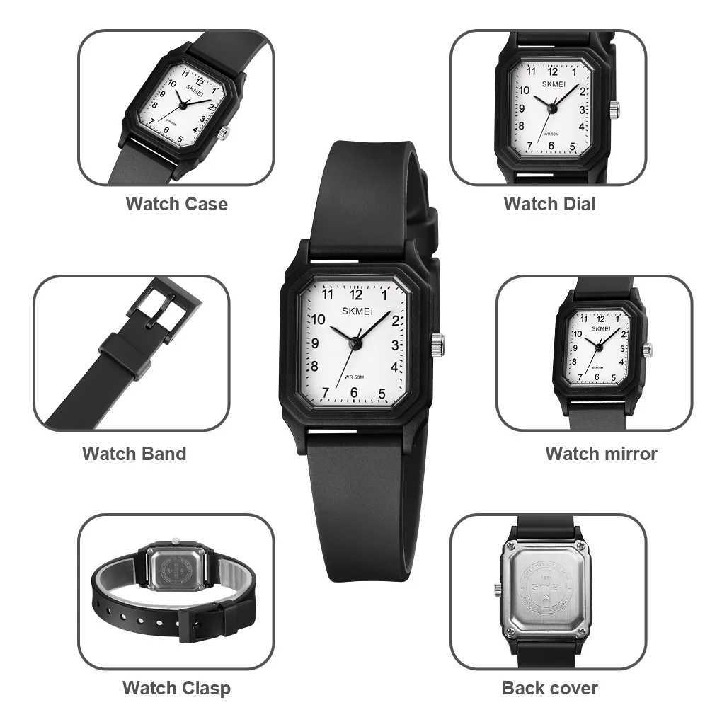 SKMEI 1651 Fashion Creative Wen Quartz Wristwatches Small Young Lady Watch Clock Womens Watch Light Thin Girls Quartz Watches X250203