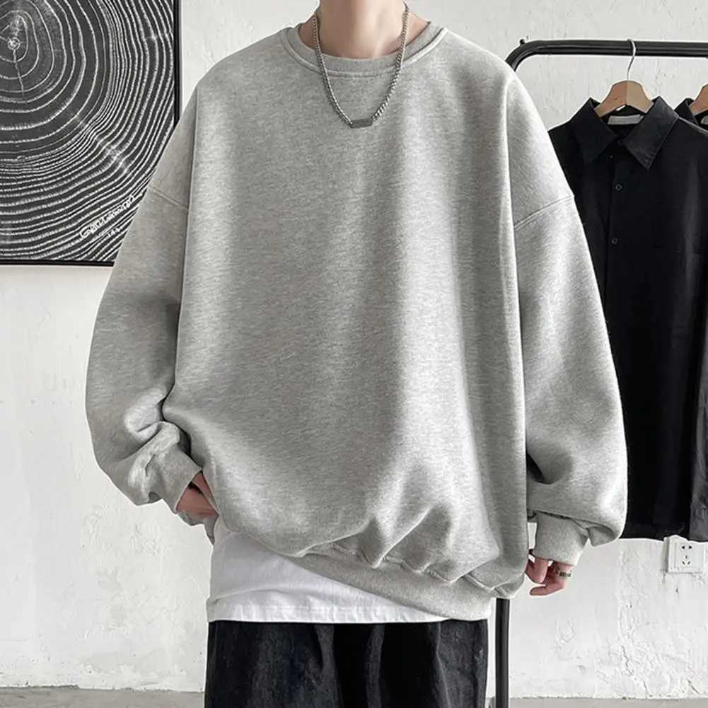 Men Fall Sweatshirt Men Pullover Sweatshirt Cozy Unisex Sweatshirt Thick Warm Stylish Mens Fall/winter Top for Couples LooseXJ2500118