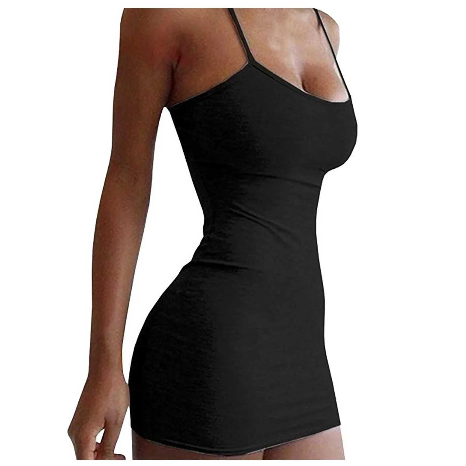 Hot Dress Sexy Ladies Tight Fitting Camisole Dress For Women Summer Camisole Mini Short Skirt Sexy Pajamas WomenS Clothing GirlXJ250115