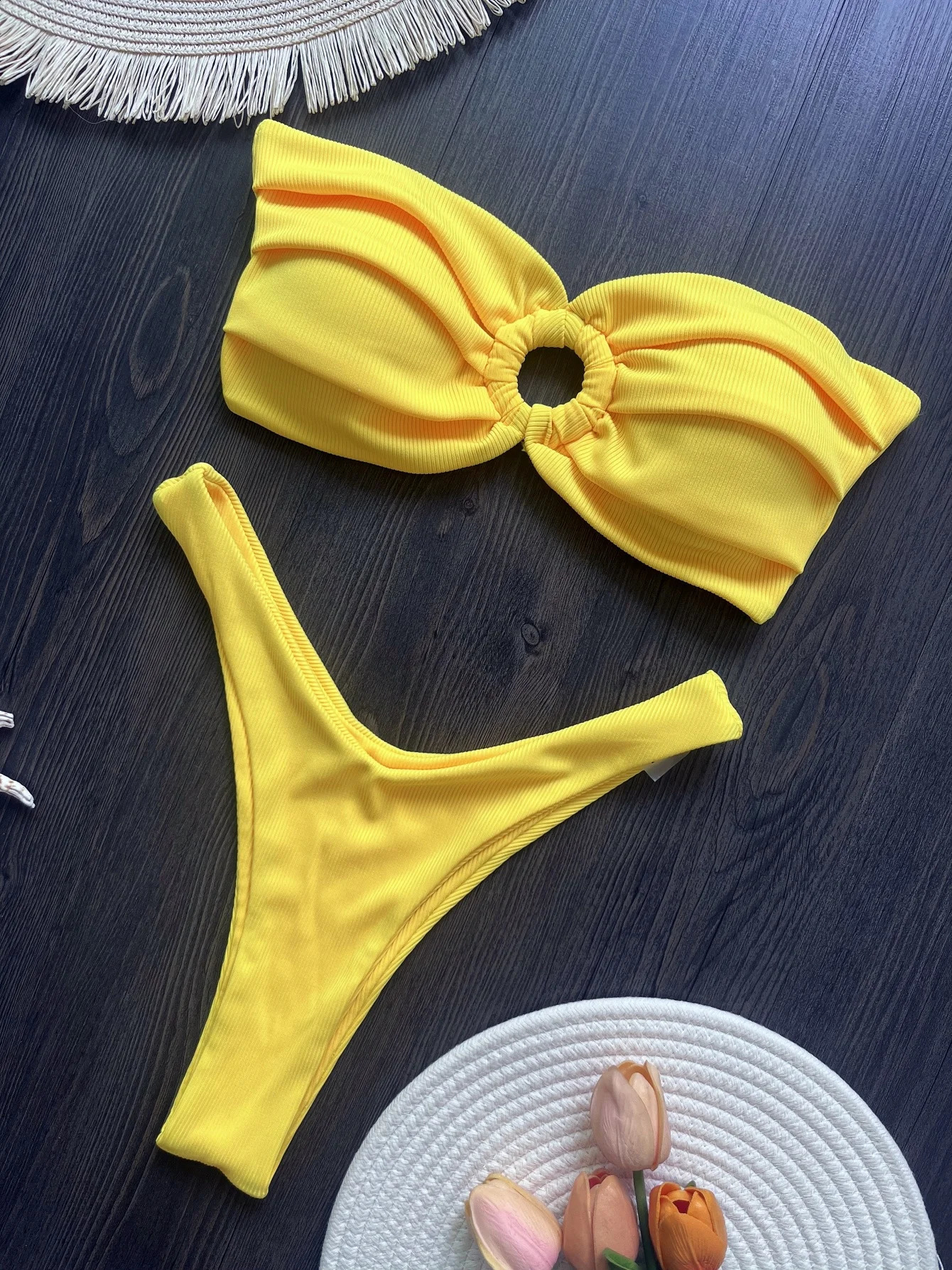 RUOTONGSEPT Bikini Sexy Bandeau Swimwear Women Brazilian Swimsuit Thong Biquini Two Piece Bathing Suit 250122