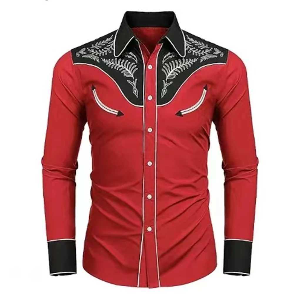 New mens shirt long sleeve casual printed shirt daily long sleeve shirt large size 6xlXJ250121