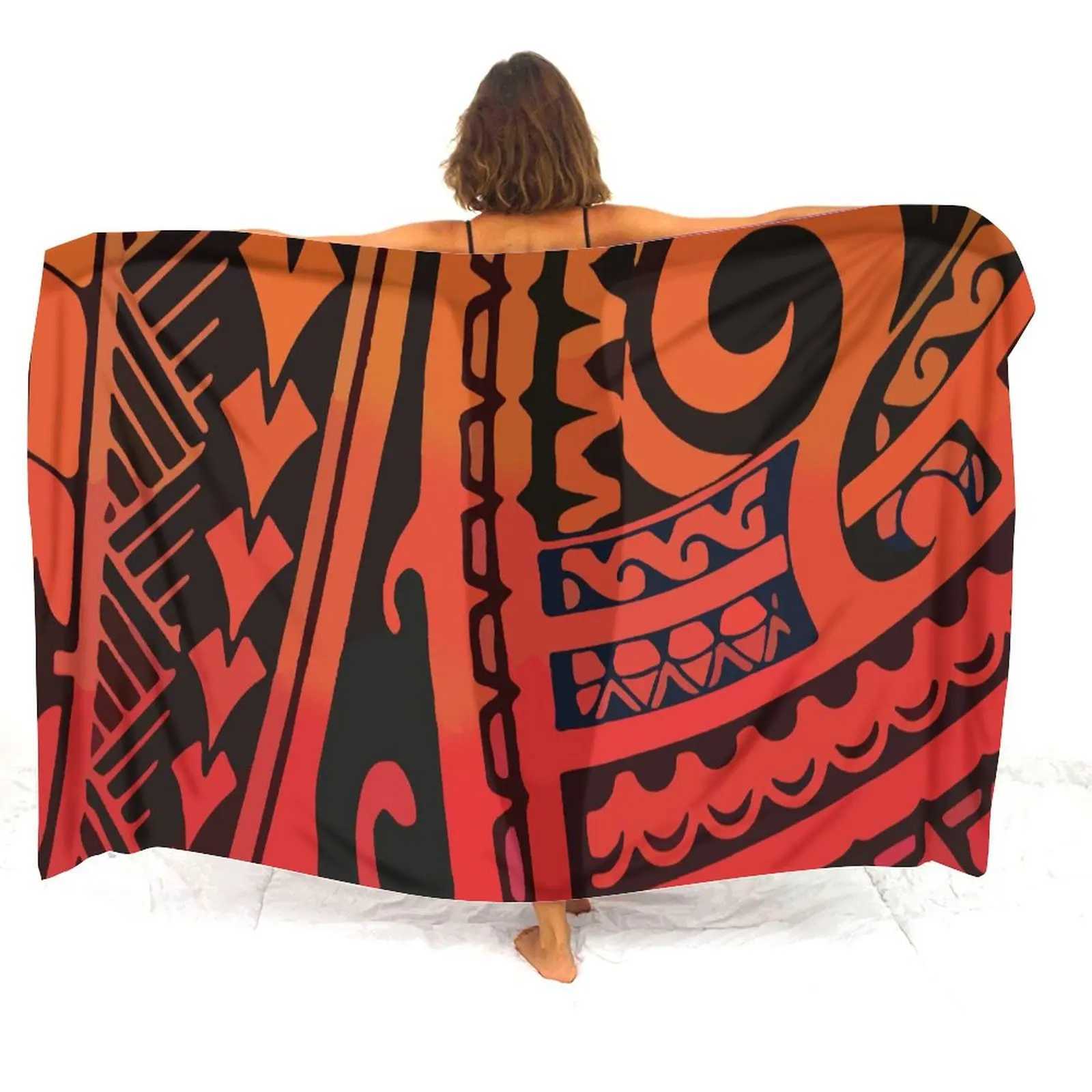 2024 New Fashion Polynesian Womens Sarong Custom Sarong Pattern Custom Name Sarong Beachfront Bikini Samoa Sarong W250120