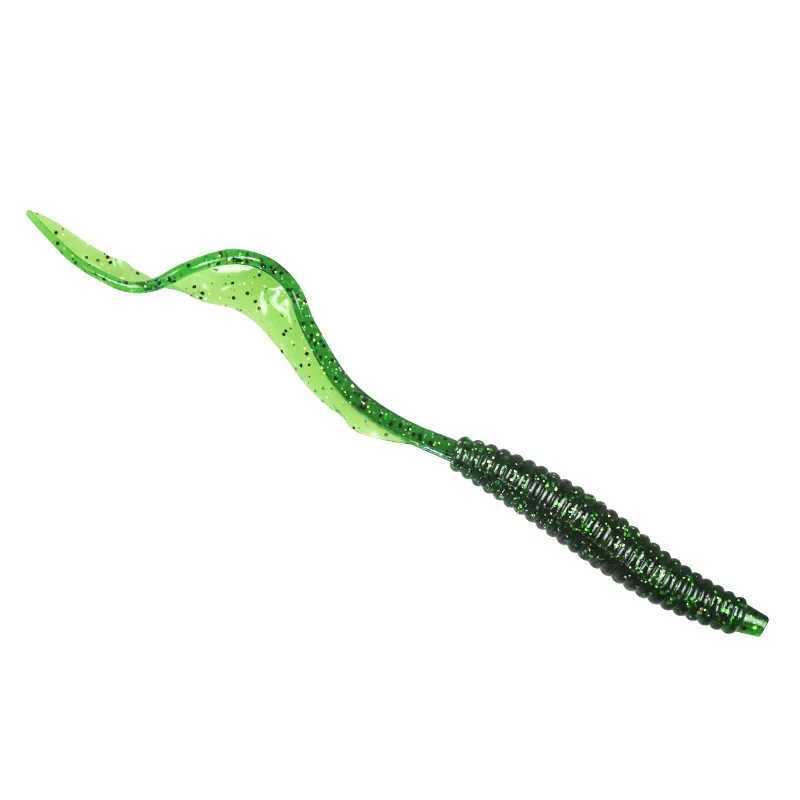 10pcs 12cm 2.2g Fishing Lure Long Wave Tail Soft Bait Artificial Silicone Sequins Long Tails Bait for Fishing Bass Pike PescaXJ250122