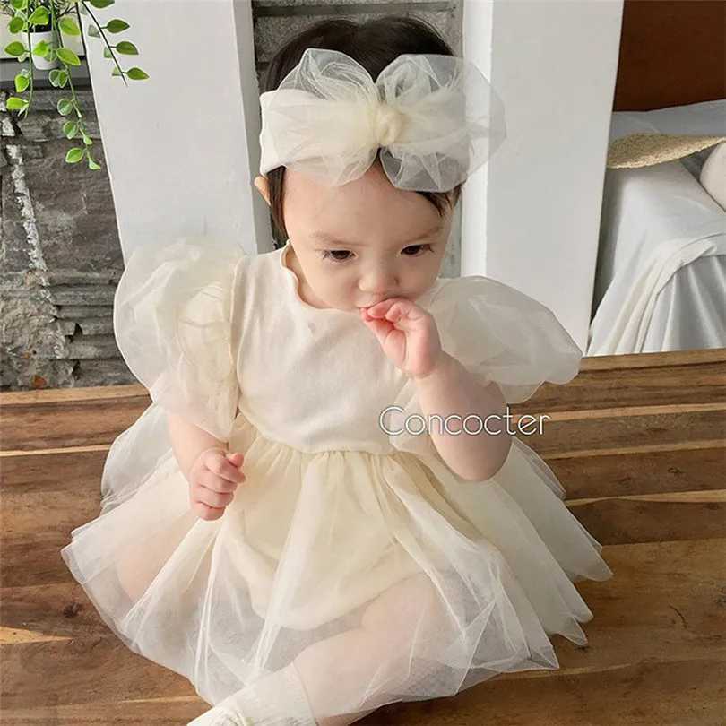 Baby Girls Dress Newborn Princess Baby Dress For Girl 1st Birthday Party Wedding Infant Baby Girl Clothes Cotton Baptism Dress X250203