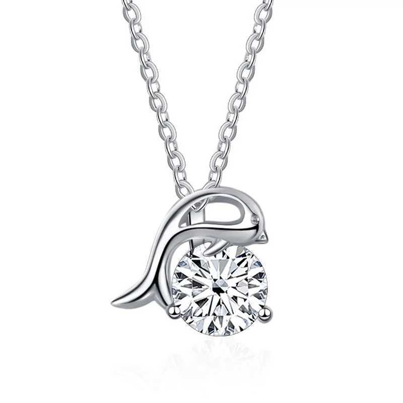 Moissanite lab Diamond Pendant Necklaces For Women 925 Sterling Silver Luxury Chain Trending d Bling Wedding Jewelry giftXJ250114