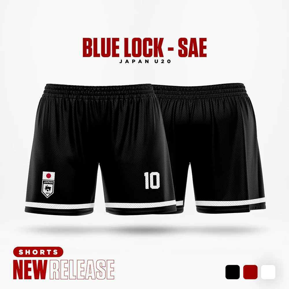 Blue Lock Japan U20 Black Cartoon Anime Men Shorts Summer 2024 New Fashion Women Short Pants Sport Children Bottom X250203