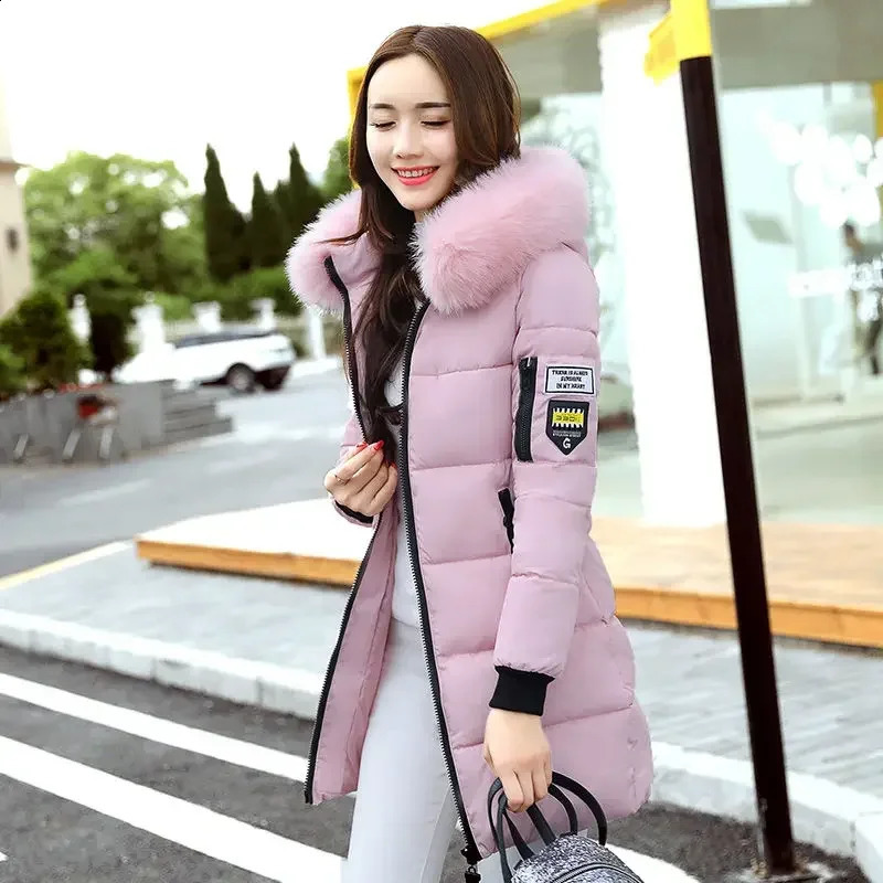 Duck Down Womens Jacket Parka Long Padding Female Coats Overcoat Thick Quilted Padded Pink Korean Reviews Many Clothes Elegant 250108