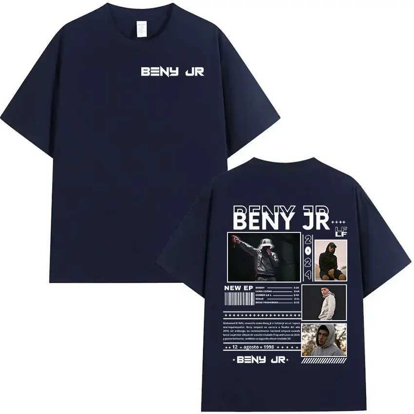 Rapper BENY JR 2024 Tour Graphic T Shirt Mens Hip Hop Fashion Short Sleeve T-shirts Mens Retro Oversized Cotton Tees Streetwear X250203