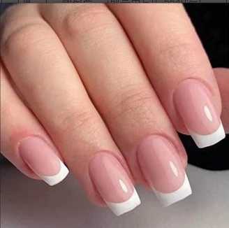 24pcs 20pcs French fake nails coffin ballet fake nails fully finished fake nail patches girls can wear and press fake nailsW250120