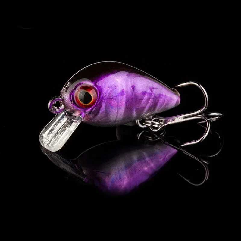 1 Pc 3cm 1.8g Crazy Crank Bait Floating Artificial Wobblers Sinking Pesca Crankbait Trout Bass Japan Carp Fishing TackleXJ250122