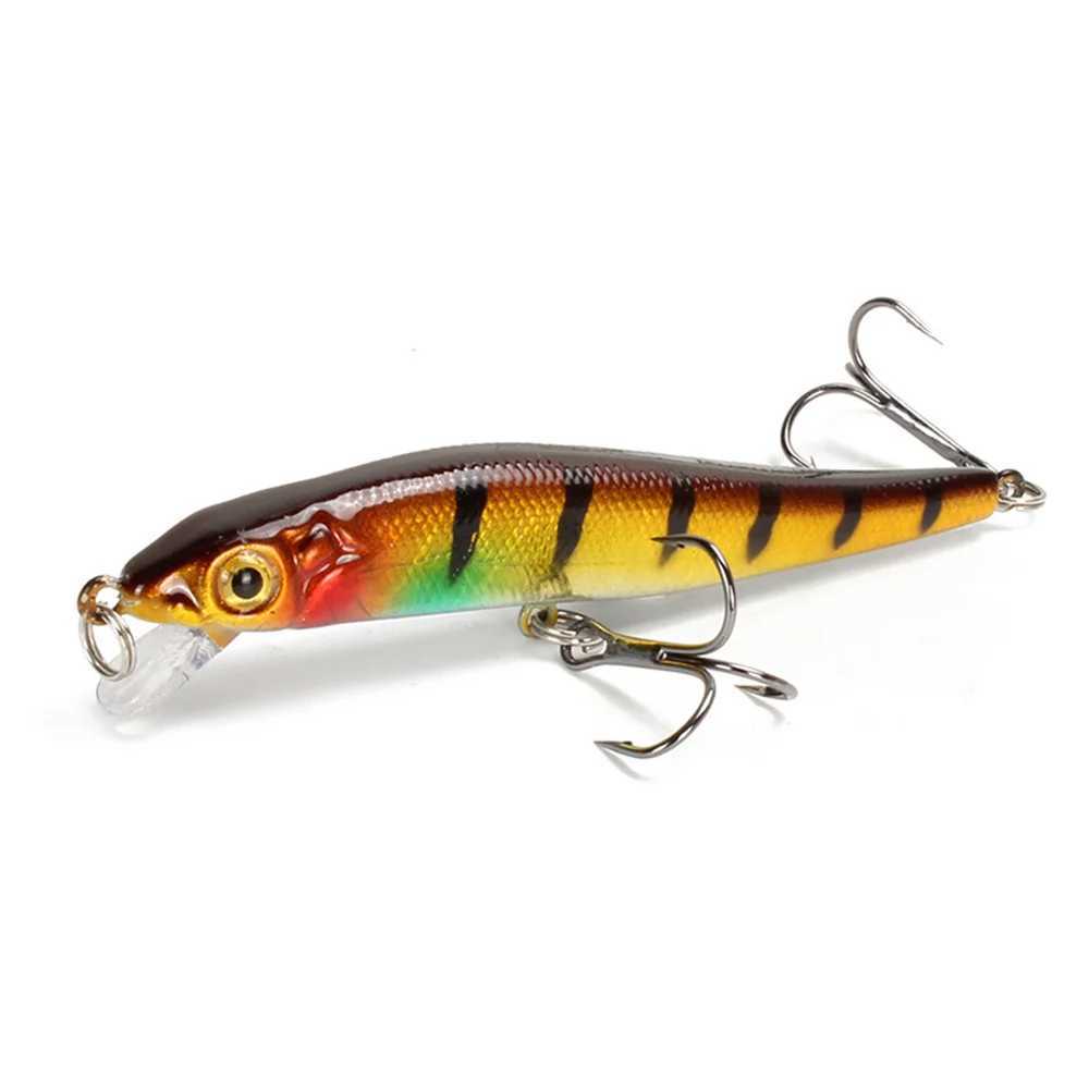 1Pcs Floating Crankbait Minnow Fishing Lures 5.8g 85mm Bass Trolling Pike Plastic Hard Bait Wobbler Swimbaits Pesca TackleXJ250122