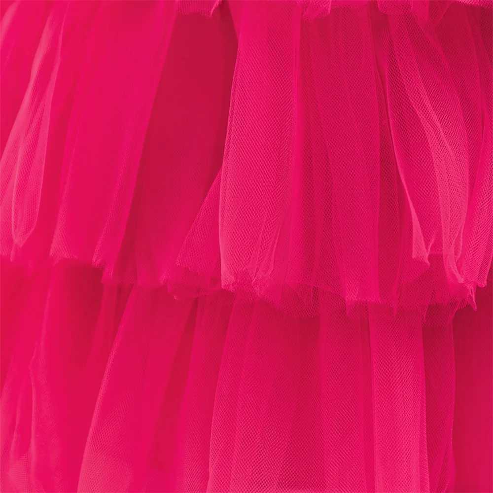 Pink Girls Party Dress for Baby Tulle 1st Birthday Bow Baptism Prom Gown Elegant Wedding Princess Dress Christmas Costume X250203
