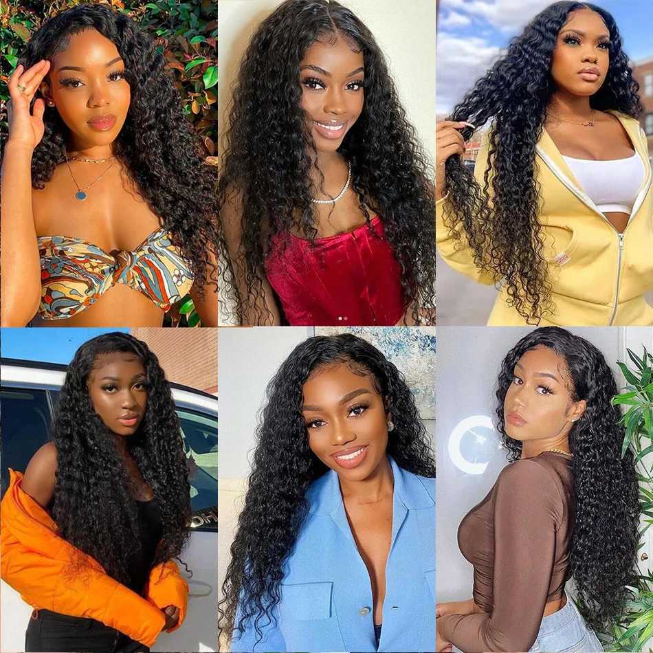 Brazillian Kinky Curly Hair Bundles With Clo Brazilian Hair Weave 3 Bundles with Clo Human Hair Extension capelli umaniXJ250120