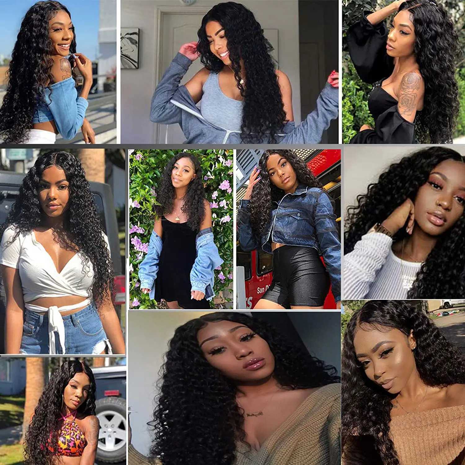 4x4 5x5 Lace Clo Human Hair Clo With Baby Hair Deep Wave Brazilian Hair Extension Remy Clo Free Part/Middle PartXJ250120