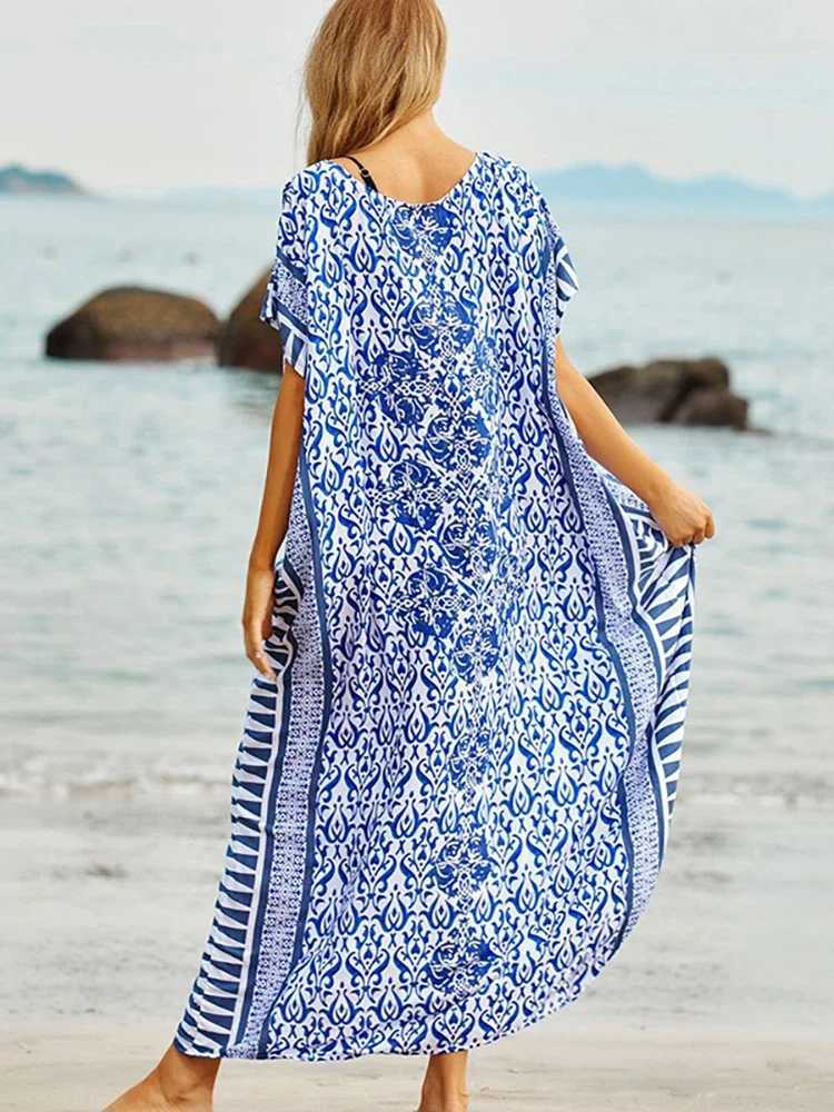 Beach Cover Up 2024 Pareo Sarong Bikini Cover Up Robe De Plage Dresses Beach Swimsuit Cover Up Bathing Suit Women Maxi Dr W250120
