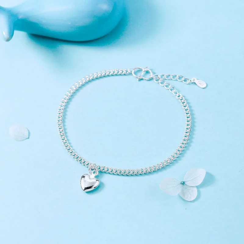 Thick Sterling Silver Color Anklets for Women Foot Leg Chain Link Eyes Bracelet Beach Fashion Accories Jewelry for FemaleXJ250121