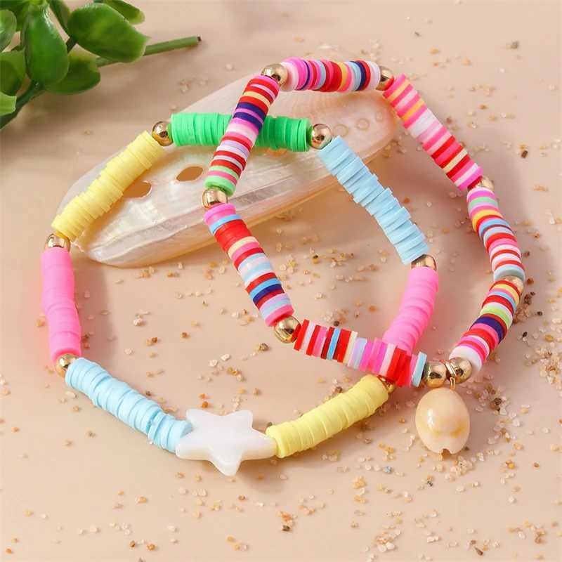 Fashion Colorful Beaded Anklets for Women Summer Beach Star Shell Ankle Bracelet Foot Leg Chain Girls Holiday Jewelry GiftsXJ250121