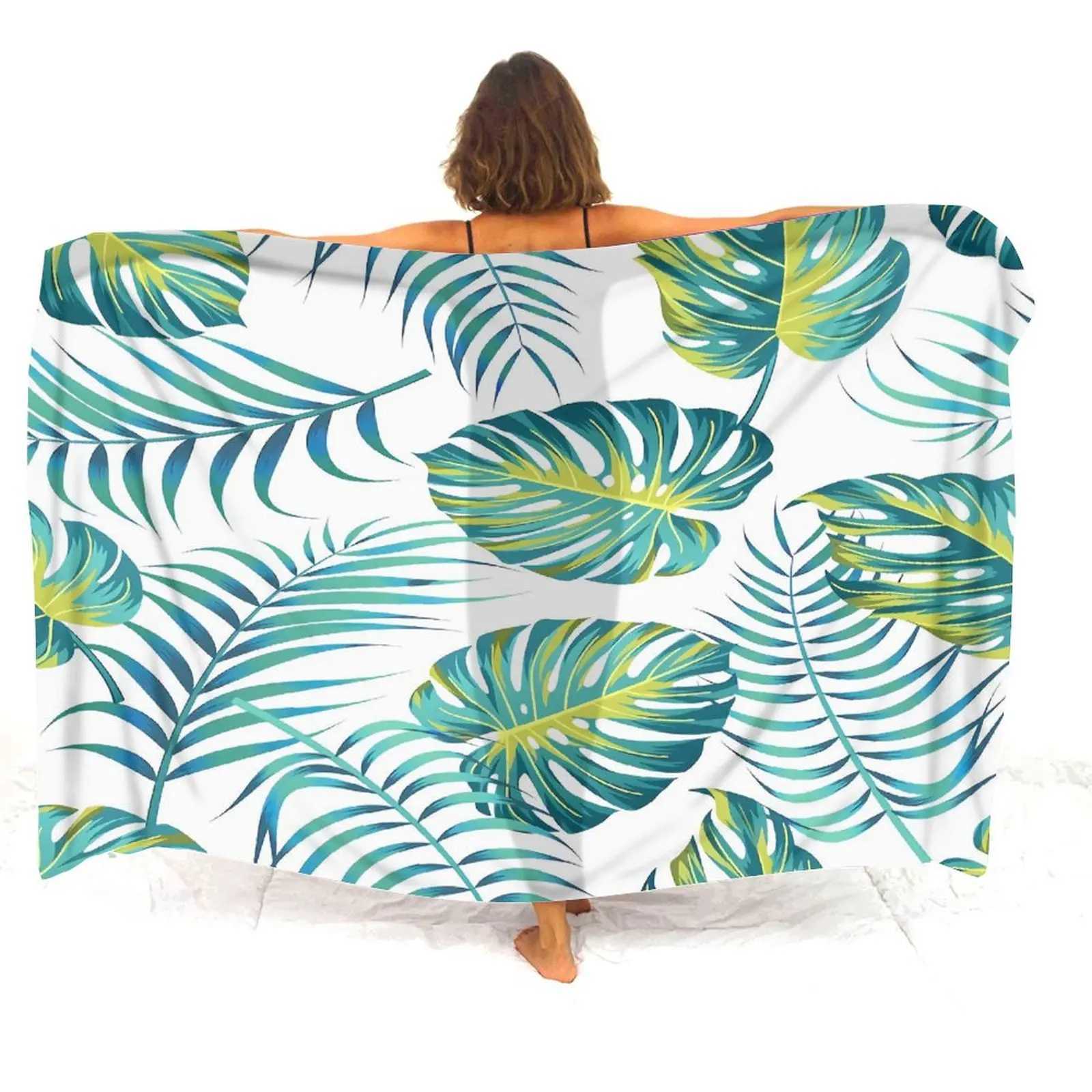 Summer Ladies Sarong Polynesian Sarong Seaside Bikini Anti-Slip Coat Shade Sarong Scarf Temperament Elegant Shl Sarong Custom W250120