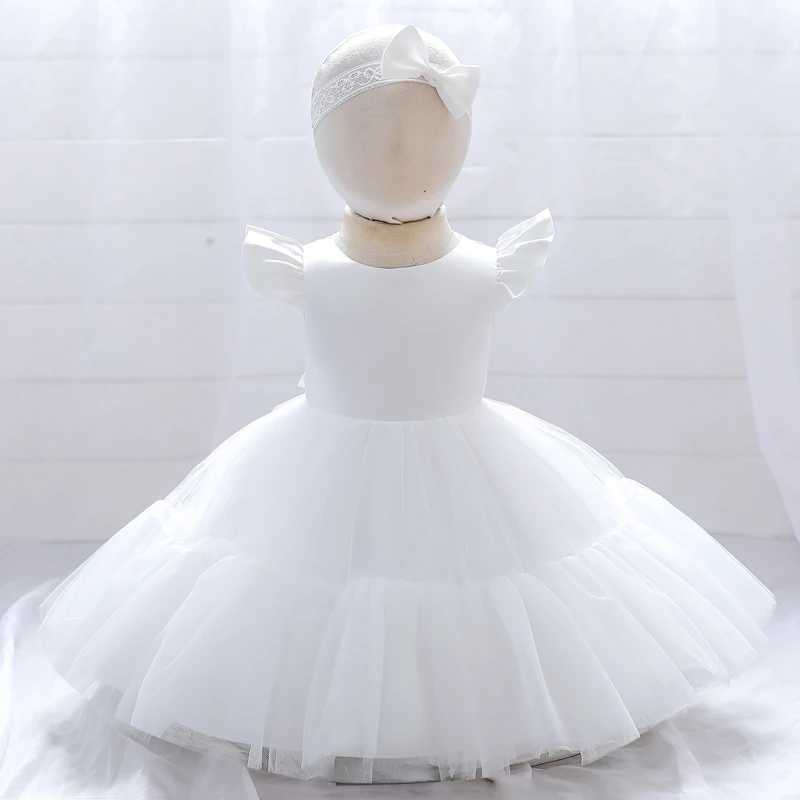 Pageant Puffy Baptist 1st Birthday Dress Baby Dress Cake Princess Dress Lace Party Dress Childrens Clothing X250203