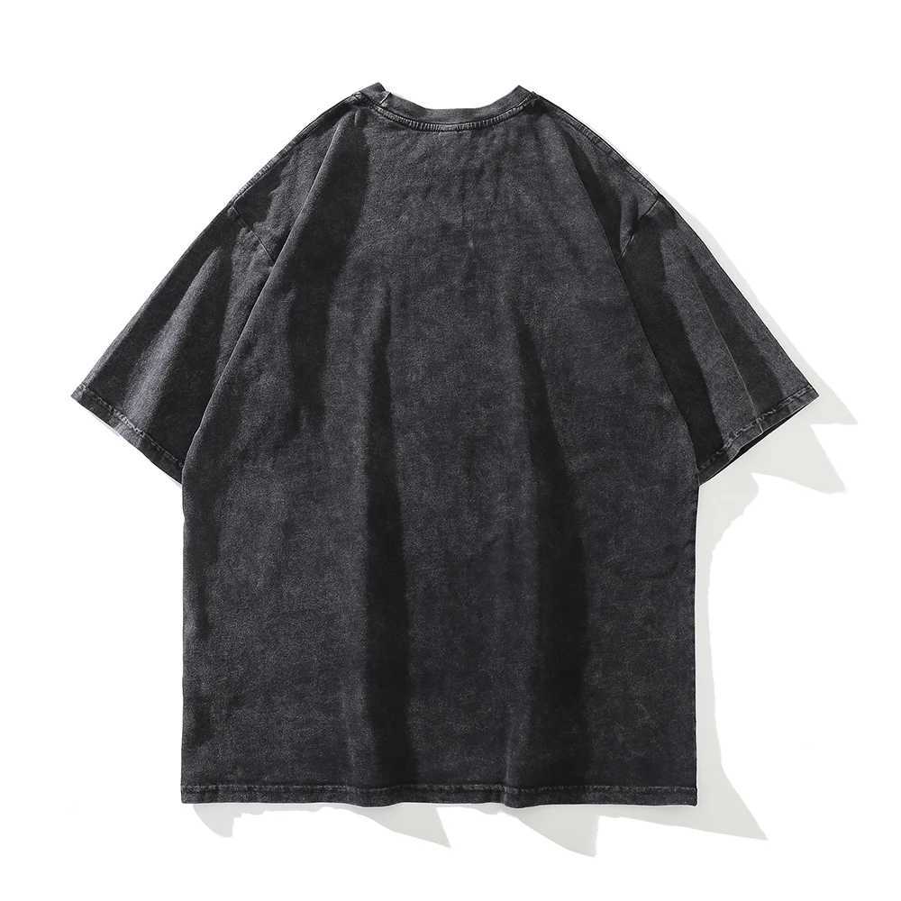 Black USD super Large Hip Hop T-shirt for Men 2022 Summer Mens T-shirt Cotton T-shirt X250203