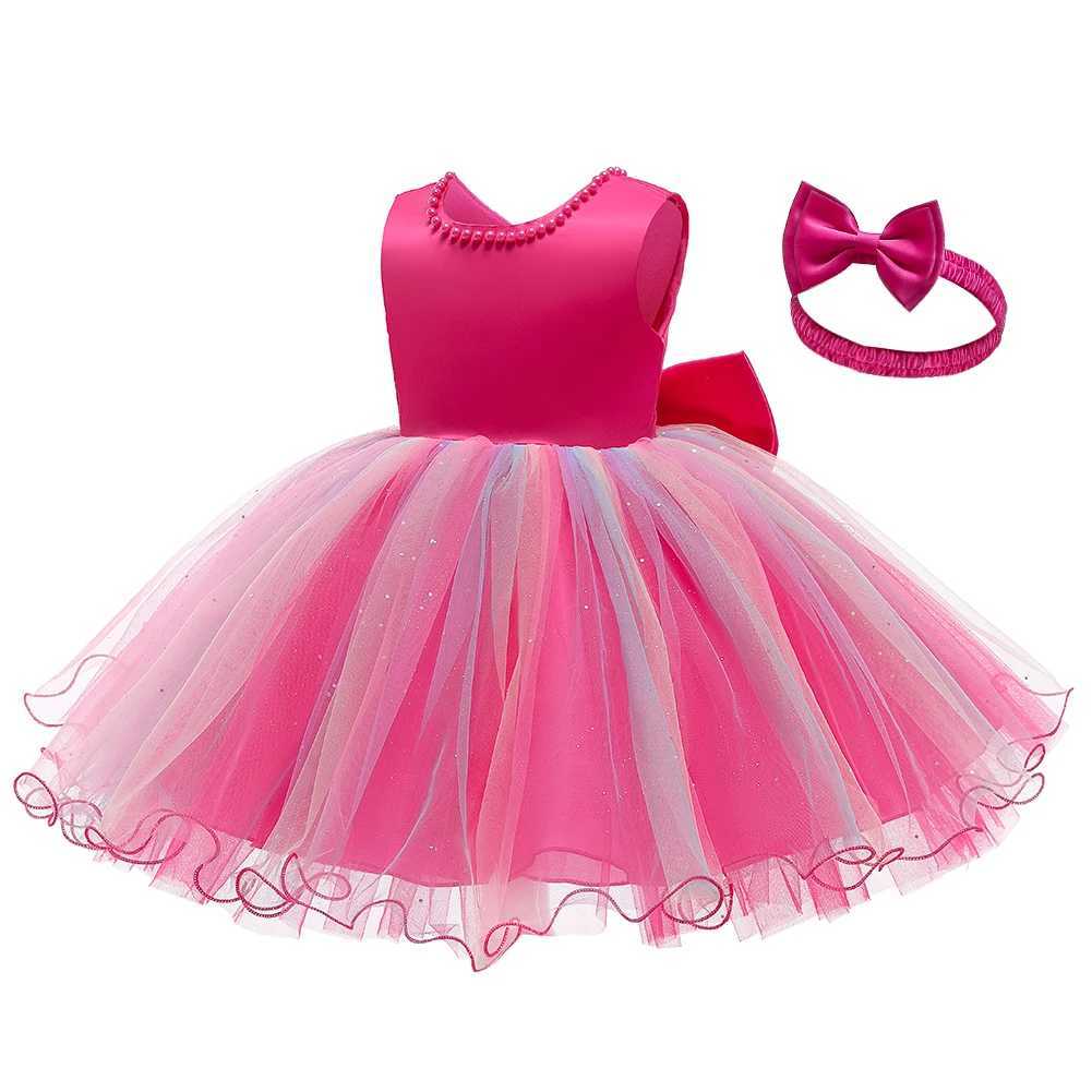 First year birthday dress summer newborn baby girl dress baby lace dot princess dress baby wedding party dress 6 9 12 months X250203