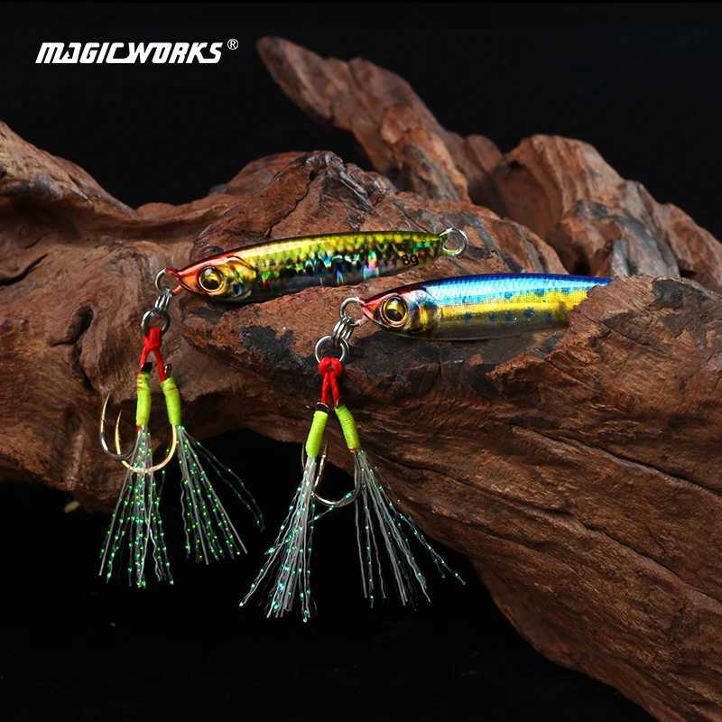 MAGIC WORKS Micro Metal Jig 3g/5g/8g Shore Casting Jig Lures Saltwater Ice Fishing Lure Artificial Bait Fake Sea Fishing TackleXJ250122