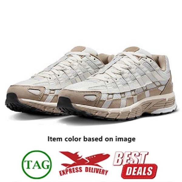Casua lDesigner Running Shoes P6000 P 6000 Designer for Men Women Sneakers Triple Black White Khaki Wolf Grey Metallic Sier Racer Blue Womens