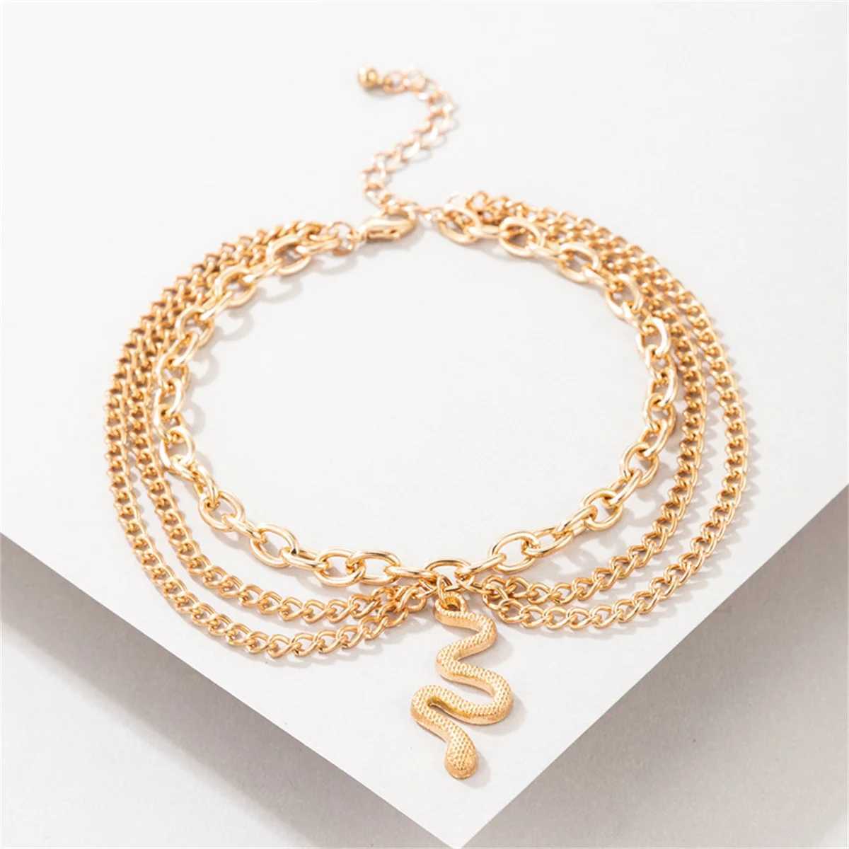 Bohemian Gold Color Tassel Chain Snake Anklets For Women Hollow Heart Starfish Shell Leg Ankle Bracelet Foot Chain JewelryXJ250121