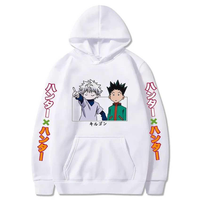 Hunter X Hunter Japan Anime Men Women Hoodies Harajuku Gon Killua Print Plus Size Sweatshirt Unisex Autumn Winter StreetwearXJ2500118