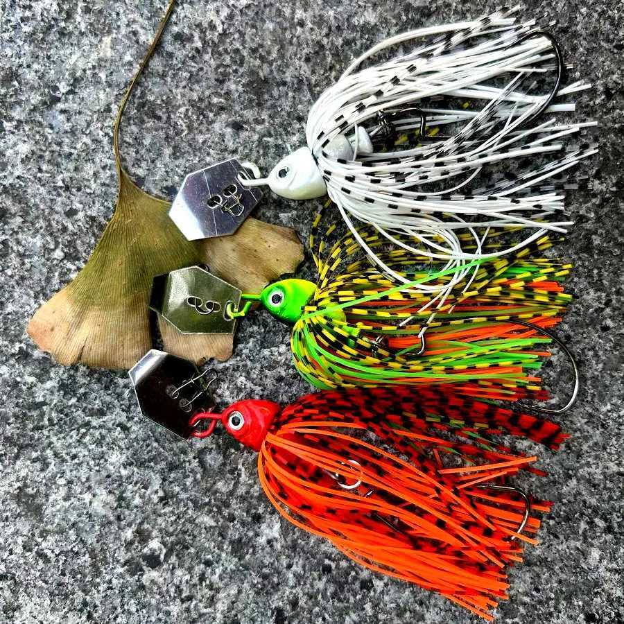 3pcs Chatterbait Fishing Lures Set Spinner Artificial Bait Skirts Kit Weedless Buzzbait Wobblers For Bass Pike Swimbait WalleyeXJ250122